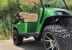 green golf cart